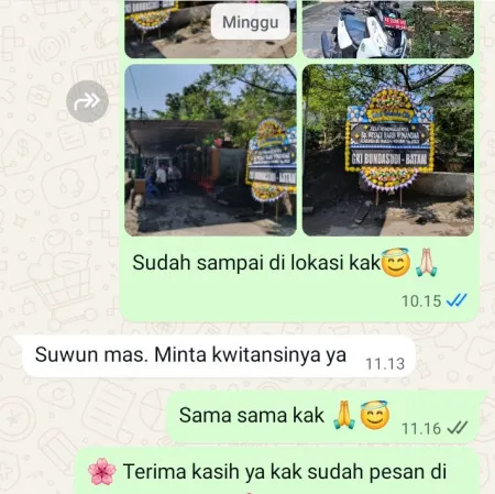 Pengiriman Papan Bunga Duka Bayah Barat Bayah