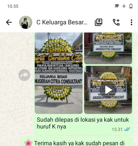 Pengiriman Papan Bunga Duka Bayah Barat Bayah