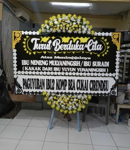 Papan Bunga Duka Bayah Barat Bayah